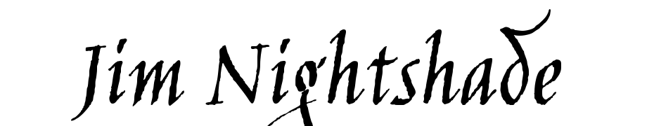 Jim Nightshade Font Download Free